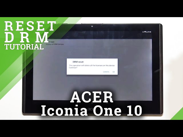 Video thumbnail for How to Reset DRM in ACER Iconia One 10 – Delete Digital Rights Management