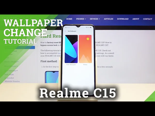 Video thumbnail for How to Change Wallpaper in REALME C15 – Find Home Screen Options