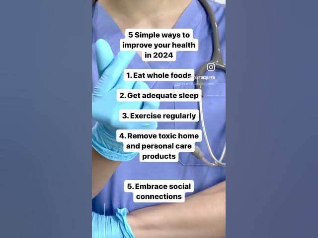 Video thumbnail for 5 Simple Ways To Improve Your Health in 2024