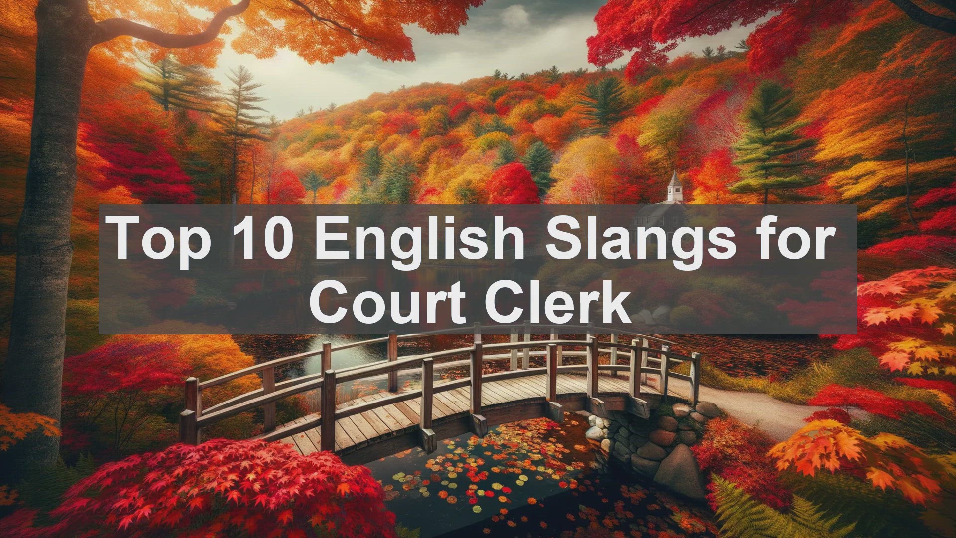 'Video thumbnail for Top 10 English Slangs for Court Clerk'