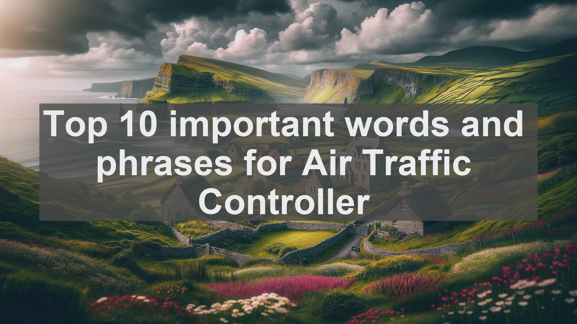 'Video thumbnail for Top 10 important words and phrases for Air Traffic Controller'