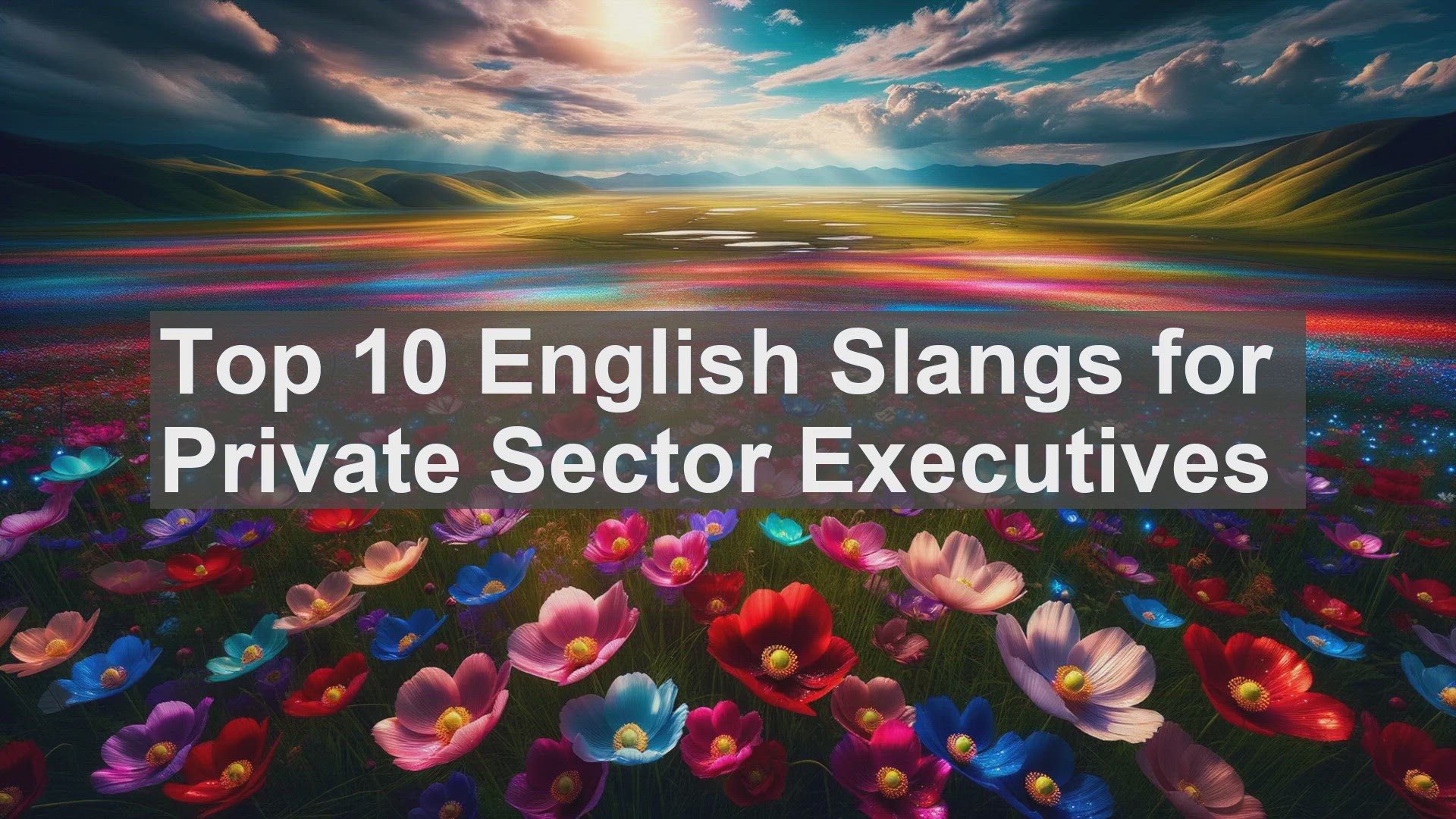 'Video thumbnail for Top 10 English Slangs for Private Sector Executives'