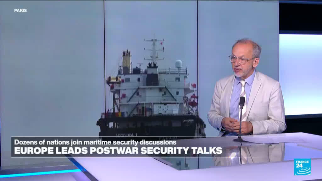 Video thumbnail for Europe leads postwar security talks