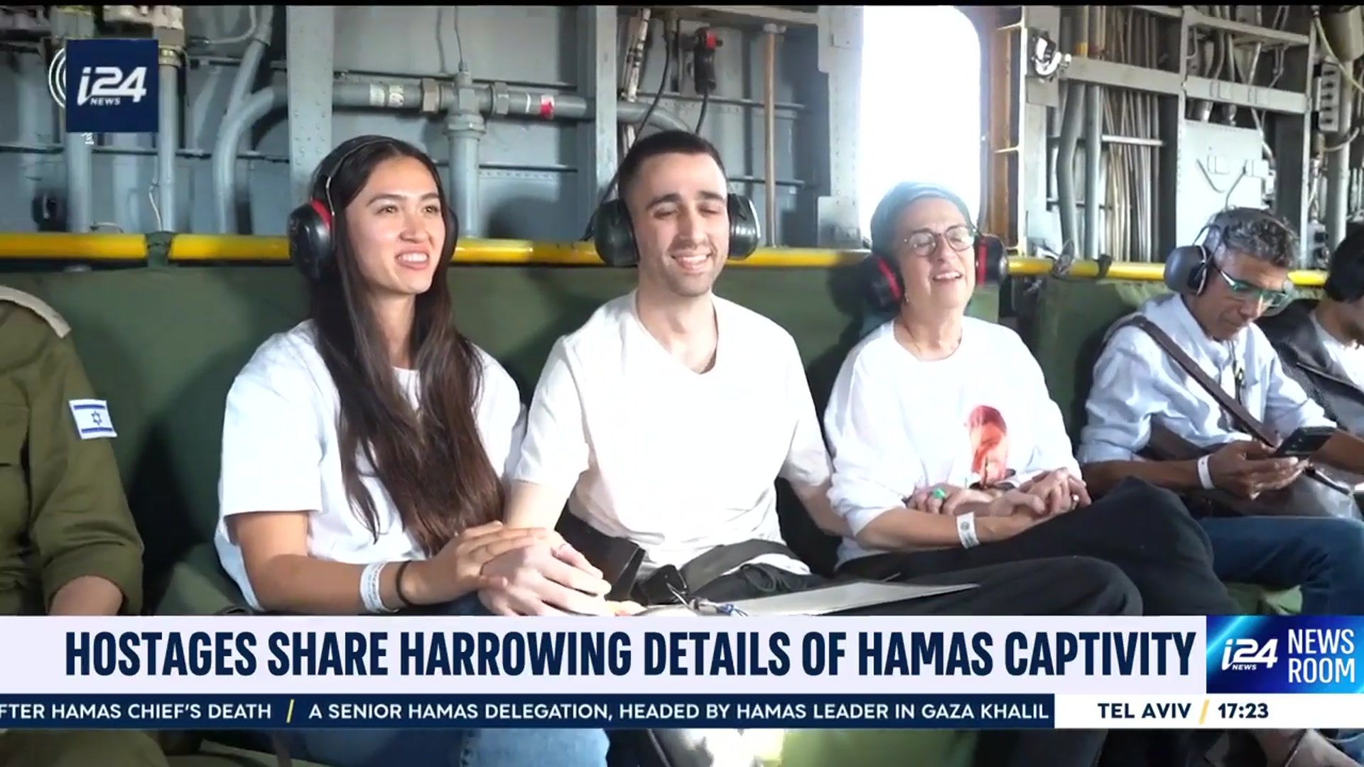 'Video thumbnail for Hostages share harrowing details of Hamas captivity'