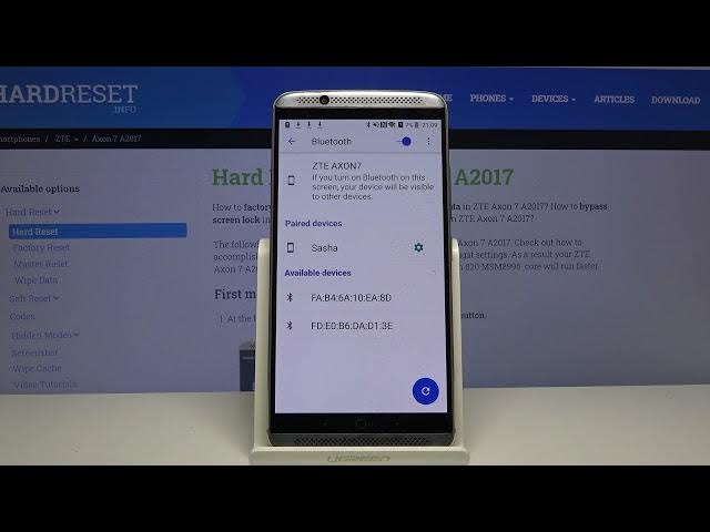 Video thumbnail for How to Connect Bluetooth Device with ZTE Axon 7 2017 – Bluetooth Connection