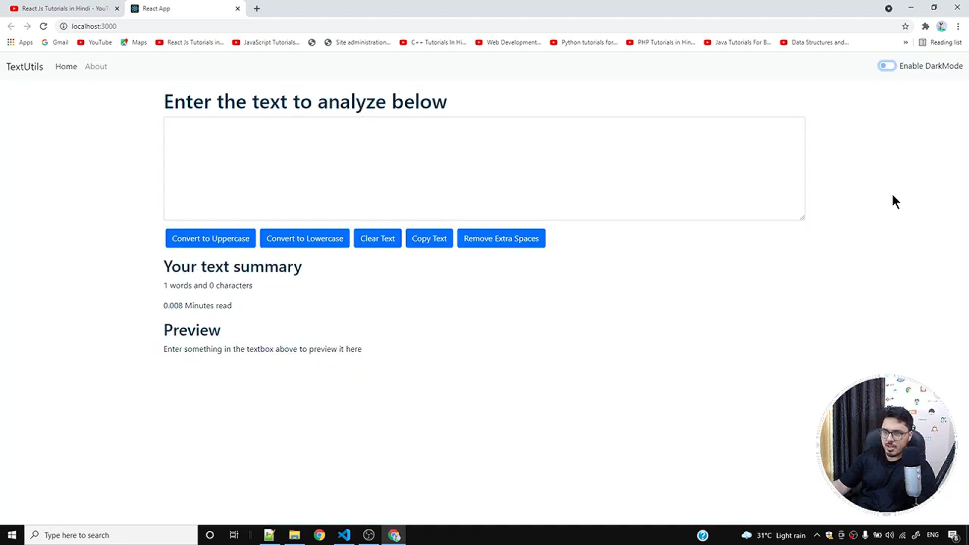 'Video thumbnail for Adding + Auto Dismissing Alert Messages _ Complete React Course in Hindi #13'