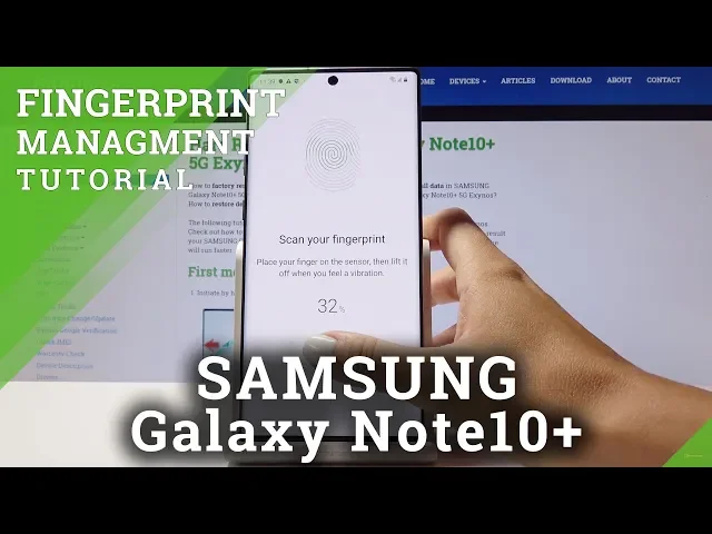 Video thumbnail for How to Enable Fingerprint Protection in SAMSUNG Galaxy Note 10+ - Add Fingerprint