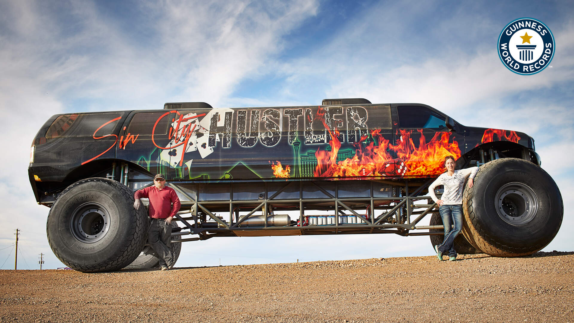'Video thumbnail for  Building the world's longest monster truck, a thrilling ride'