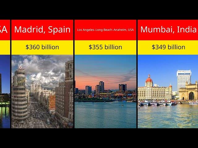 Video thumbnail for Top 25 Richest Cities by GDP in the World 2025! | Comparison For U