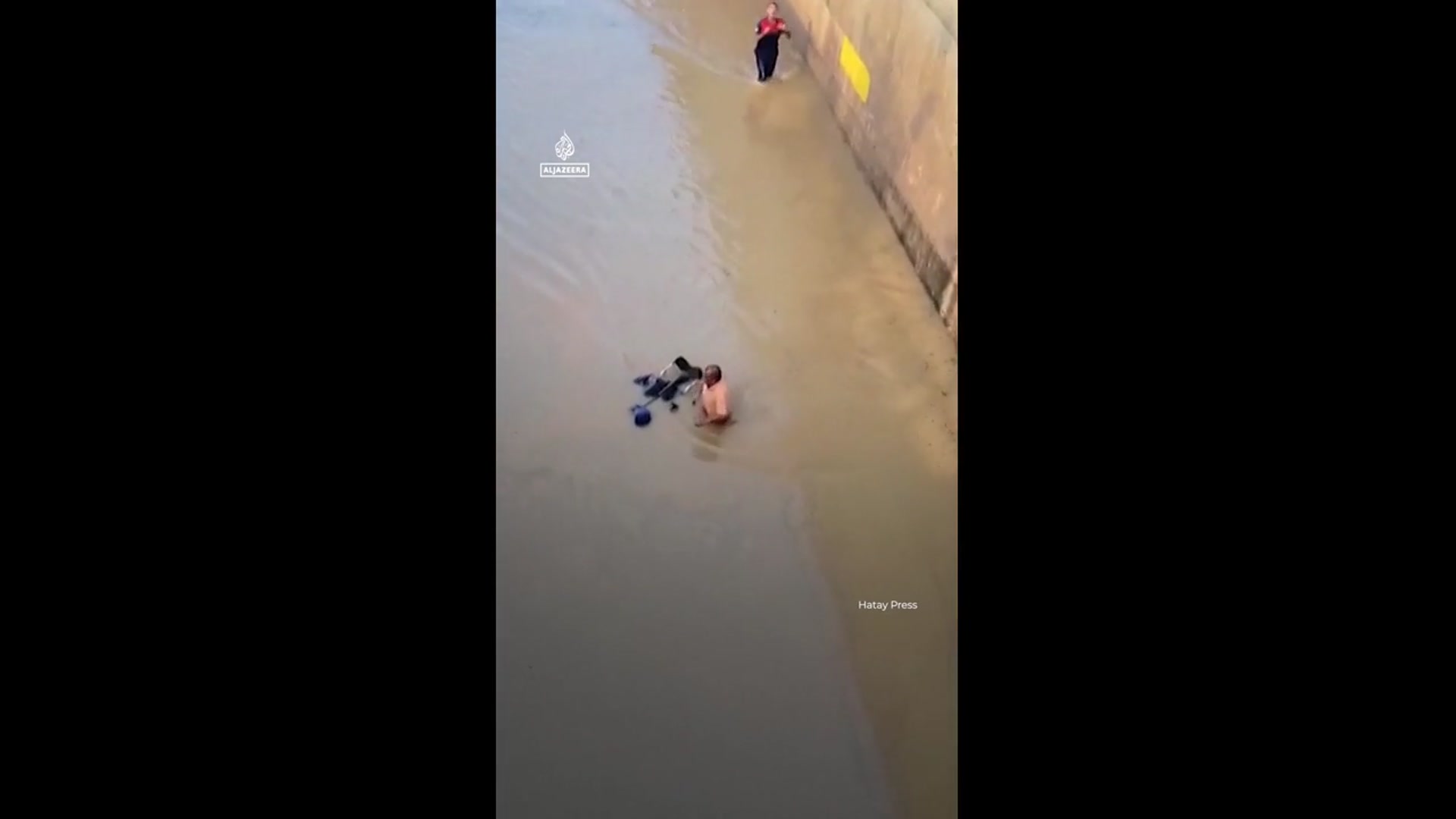 'Video thumbnail for Firefighters rescue woman in wheelchair as parts of southern Turkiye flood'