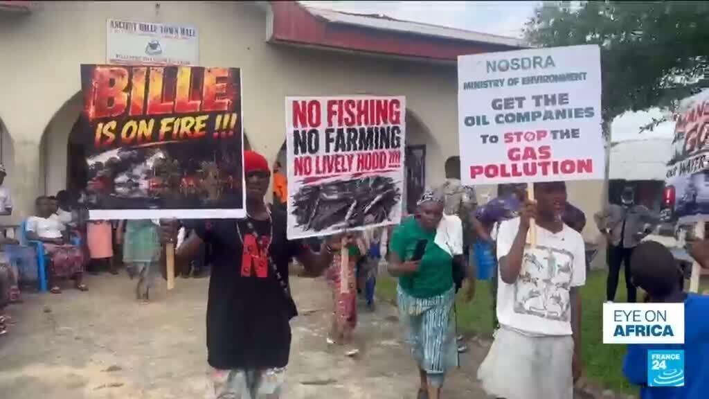 Video thumbnail for Community complains of toxic flammable gas leaks in Nigeria's Niger Delta