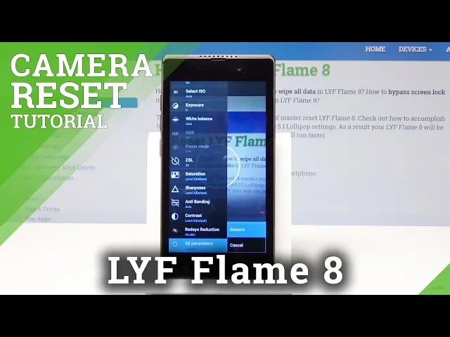 Video thumbnail for Restore Default Camera Settings on LYF Flame 8 - Camera Reset