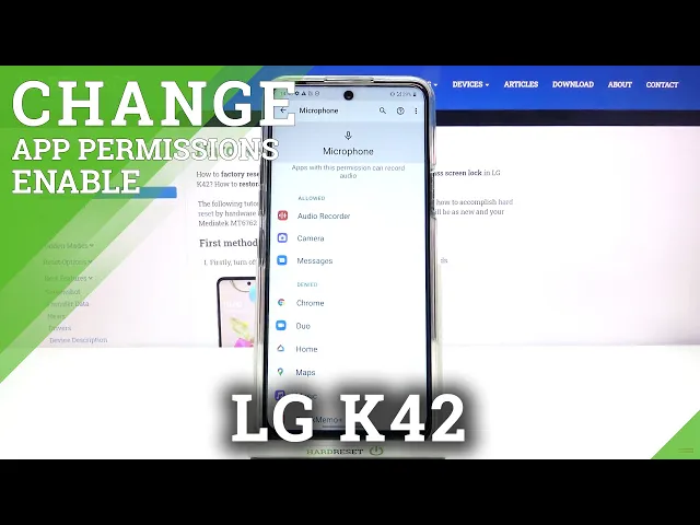 Video thumbnail for How to Manage Apps Settings on LG K42 – Apps Permissions
