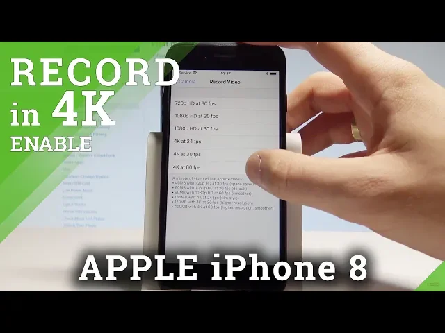 Video thumbnail for How to Shoot 4K Video on APPLE iPhone 8 - Record in 4K |HardReset.Info