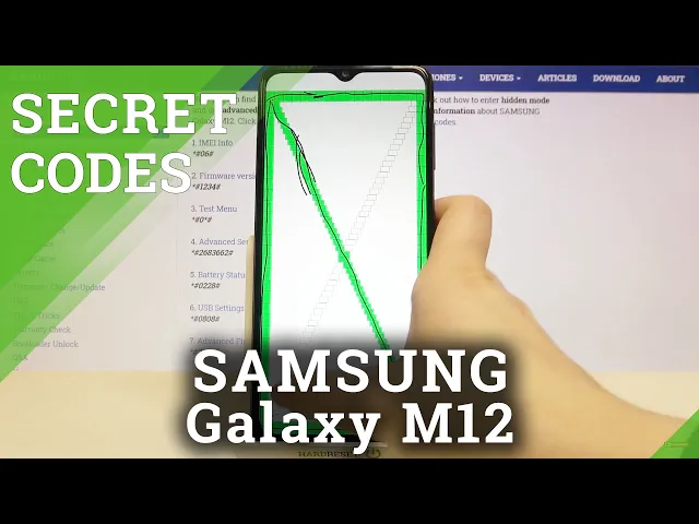 Video thumbnail for How to Use Secret Codes on SAMSUNG Galaxy M12 – Open Hidden Modes