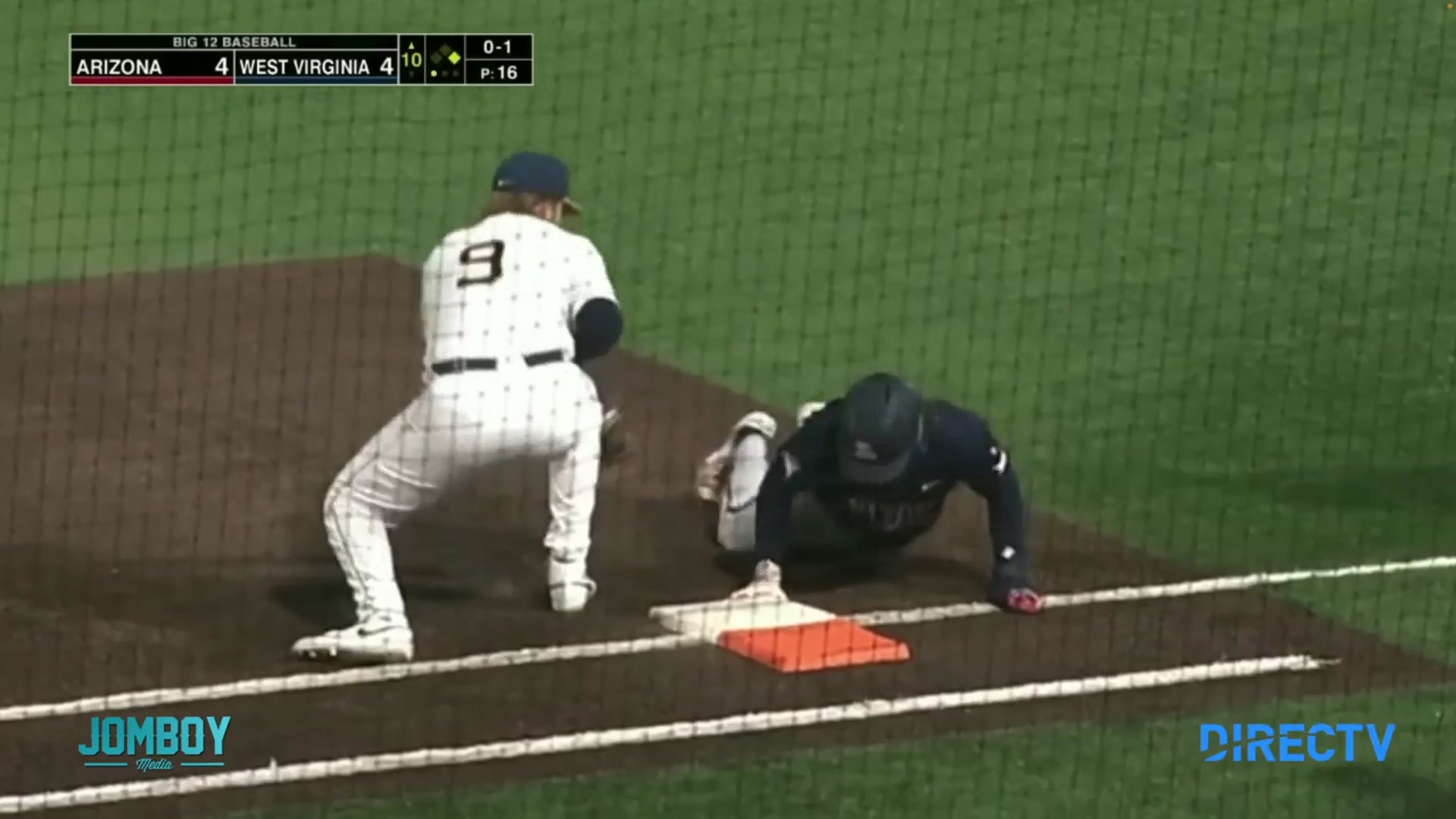 'Video thumbnail for Runner tagged out while stepping on the wrong base, a breakdown'