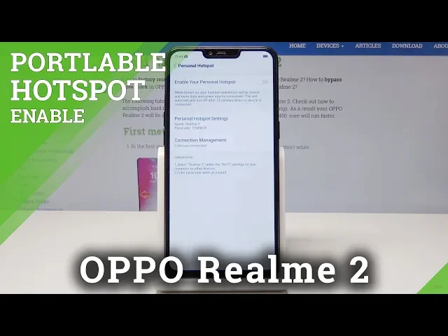 Video thumbnail for How to Share Wi-Fi in OPPO Realme 2 - Portable Hotspot Instructions