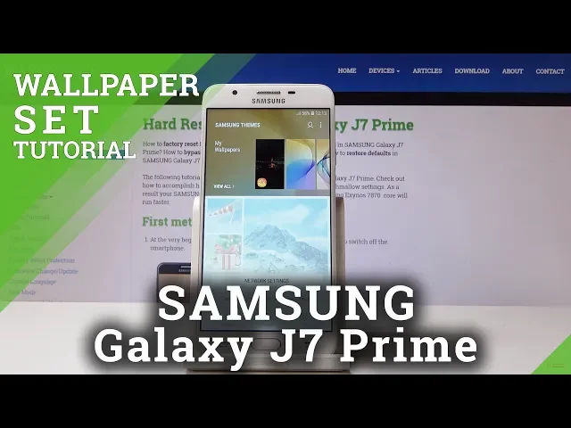 Video thumbnail for How to Set Up Home & Lock Screen Wallpaper in SAMSUNG Galaxy J7 Prime - Change Wallpaper