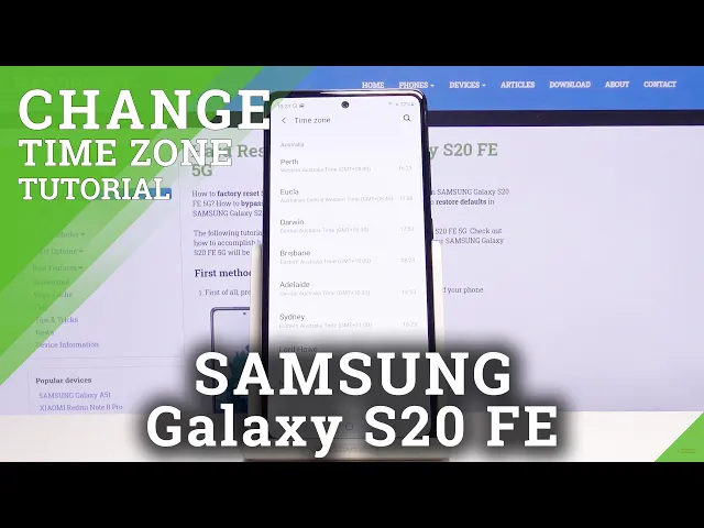 Video thumbnail for How to Change Date And Time in SAMSUNG Galaxy S20 FE 5G – Set up Date and Time