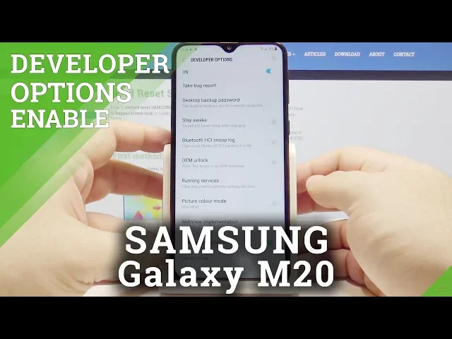 Video thumbnail for How to Activate Developer Options in SAMSUNG Galaxy M20 – OEM Unlocking