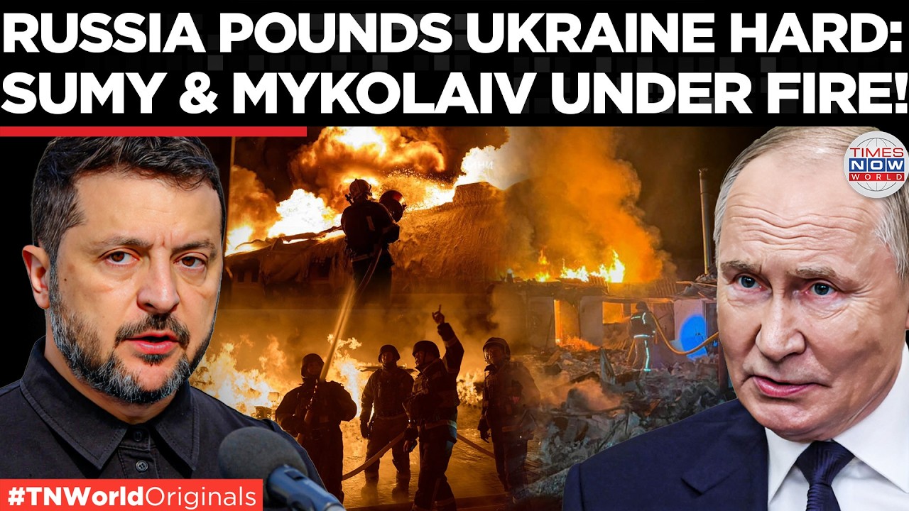 Video thumbnail for UKRAINE IN FLAMES: Russia Strikes Military Targets As Sumy And Mykolaiv Face Fresh Attacks Amid War!