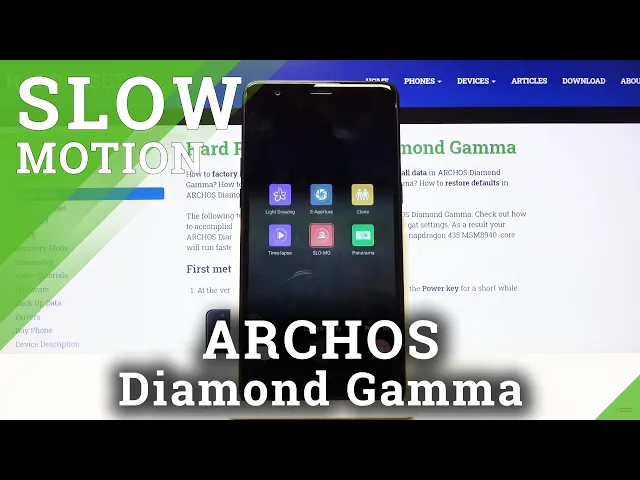 Video thumbnail for How to Make Video Slower in Archos Diamond Gamma - Record Slow Motion Video