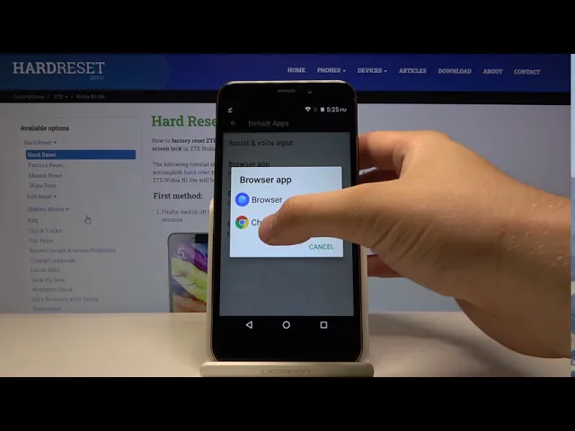 Video thumbnail for How to Set App as Default in ZTE NUBIA N1 LITE – Default App List
