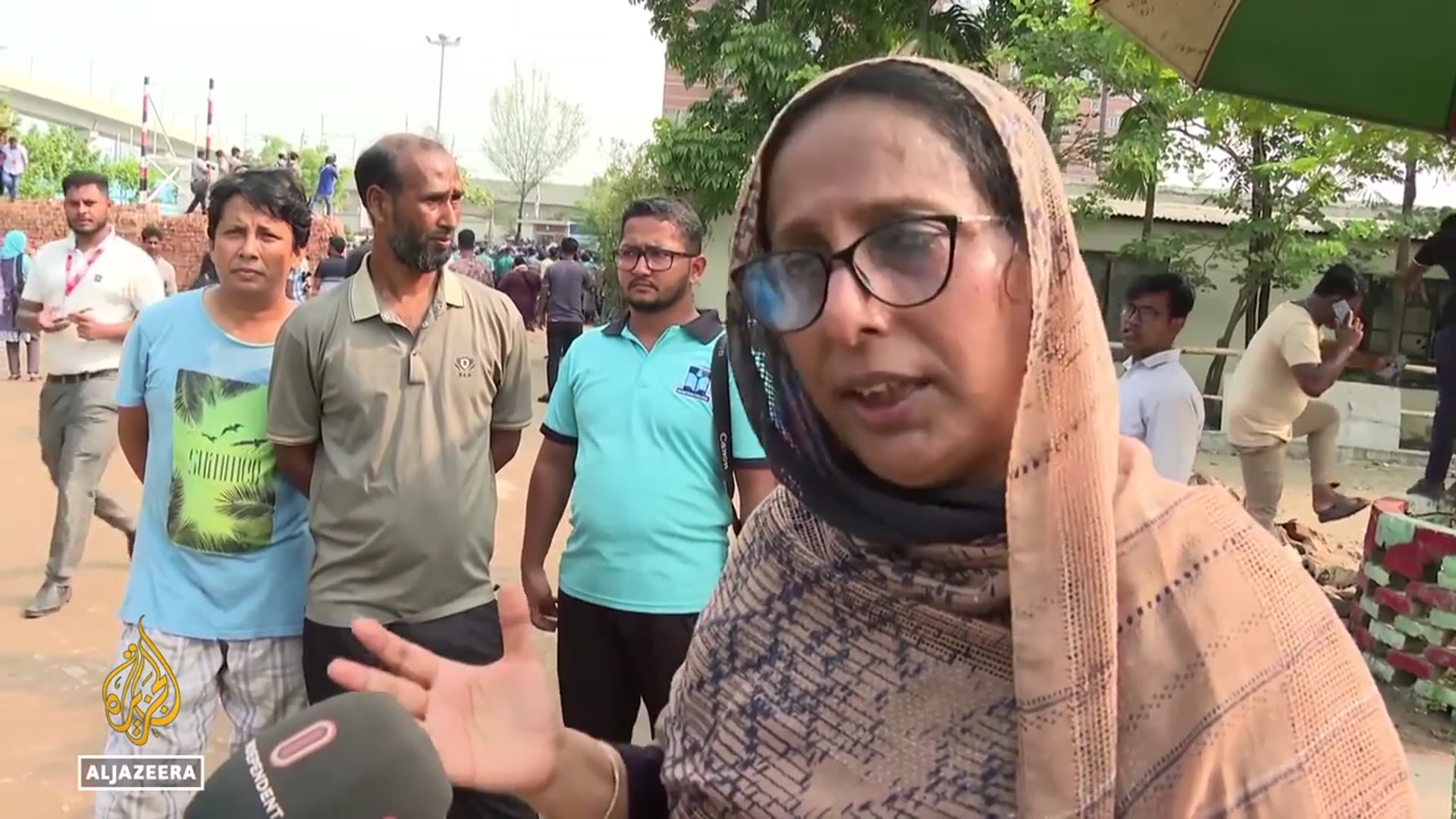 'Video thumbnail for Bangladesh students demand accountability after deadly air force jet crash'