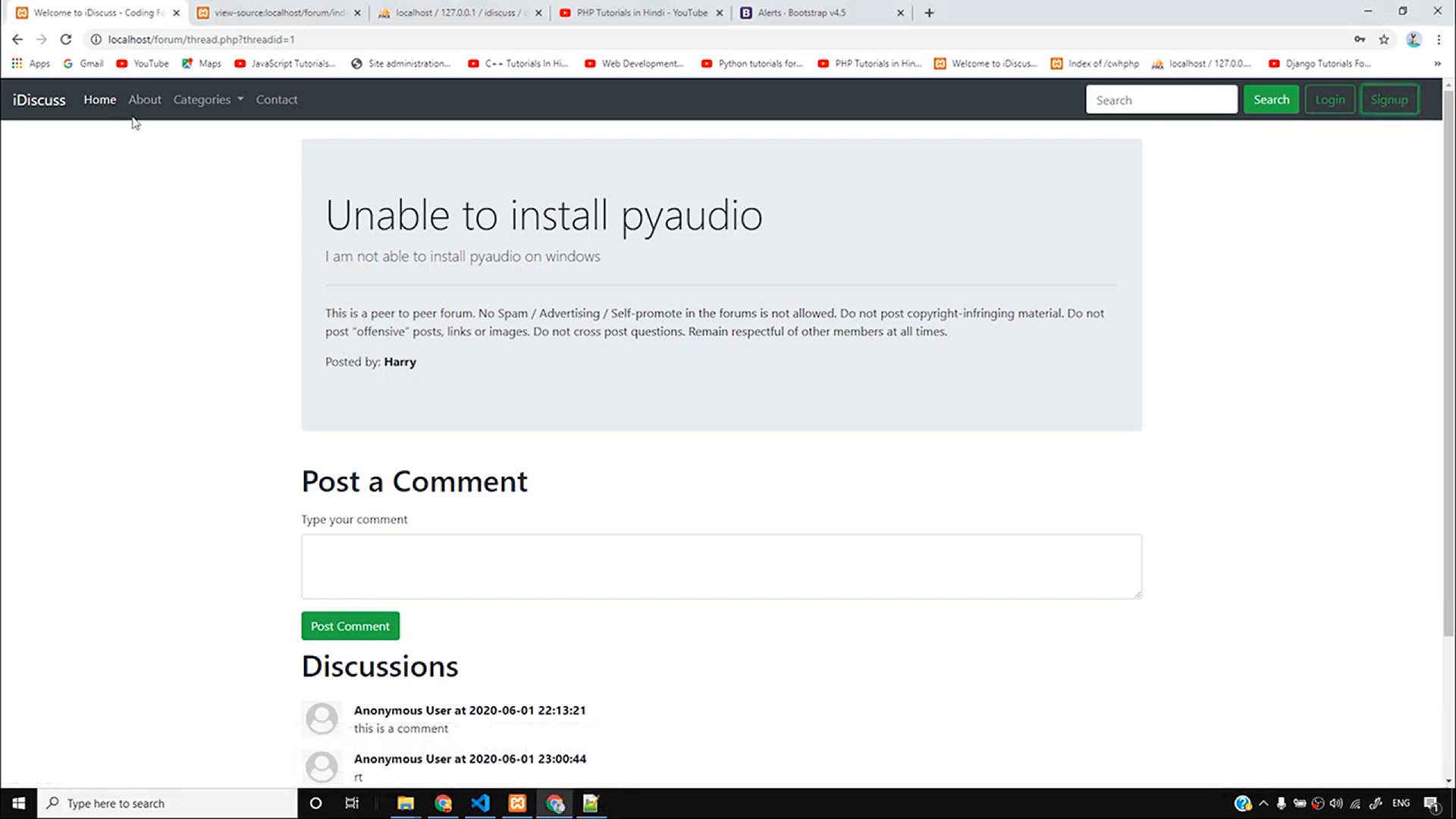 'Video thumbnail for Creating Login Handler & Header for Logged in User _ PHP Tutorial #60'