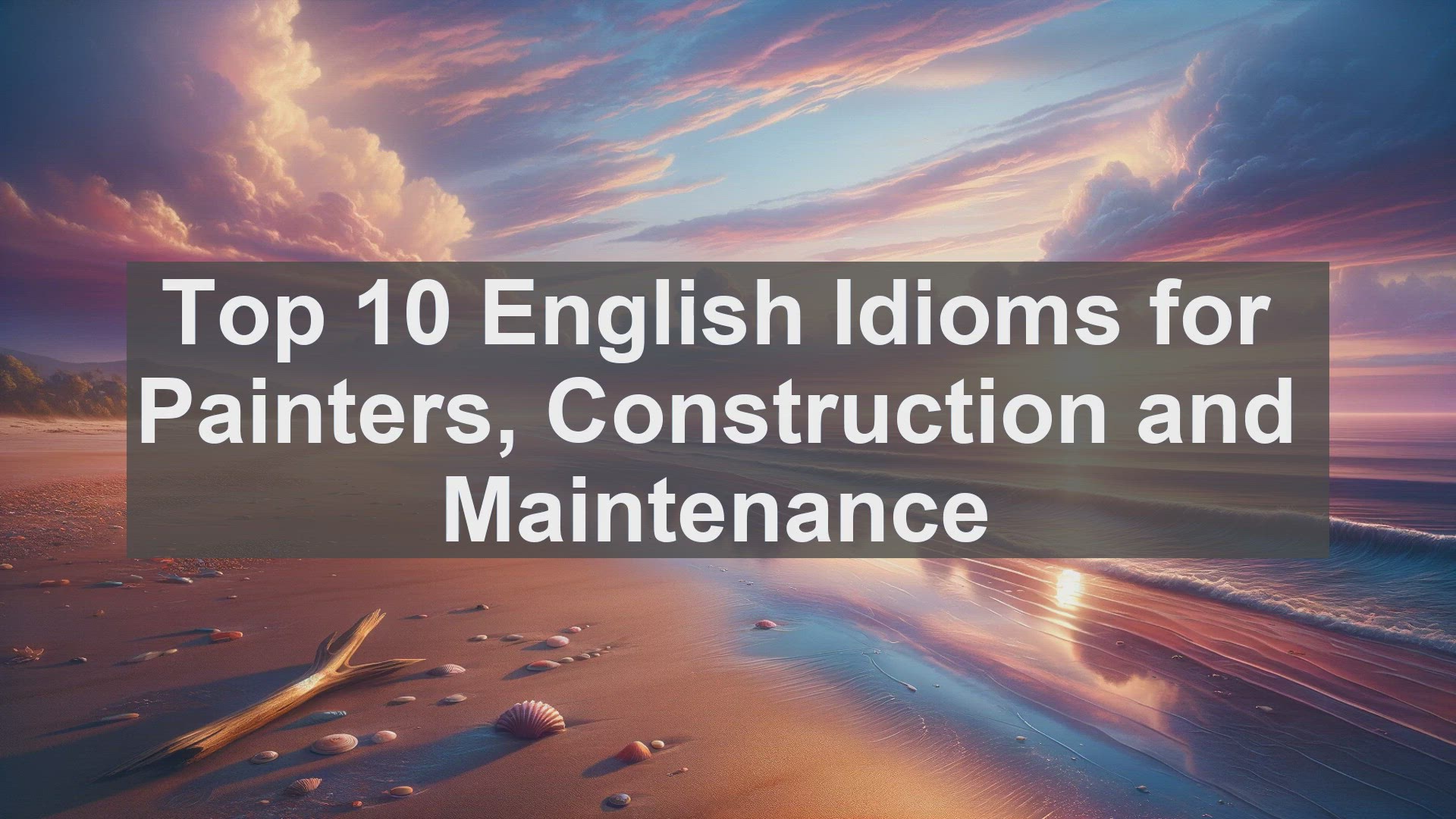 'Video thumbnail for Top 10 English Idioms for Painters Construction and Maintenance'