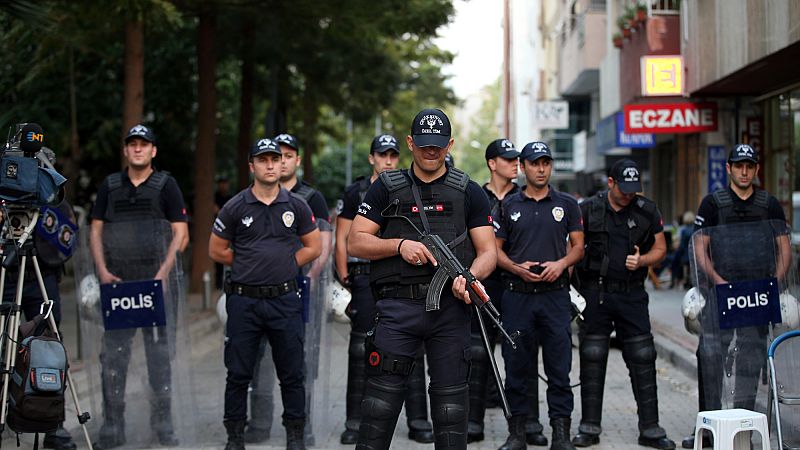 'Video thumbnail for Turkey: Tenager arrested over killing of two police officers in gun attack'
