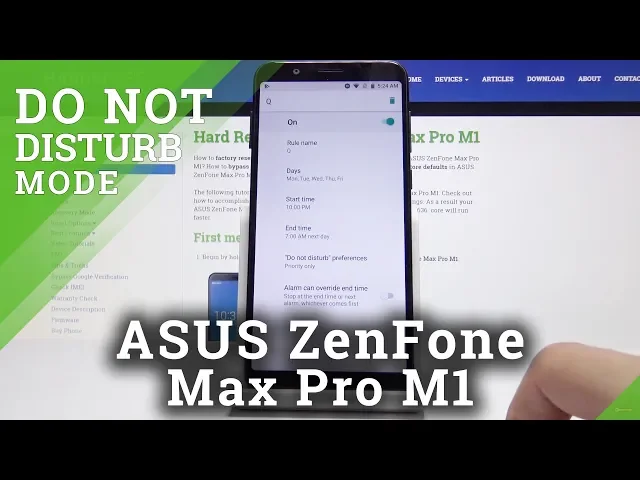Video thumbnail for Do Not Disturb Mode in ASUS ZenFone Max Pro M1 - Block Sounds