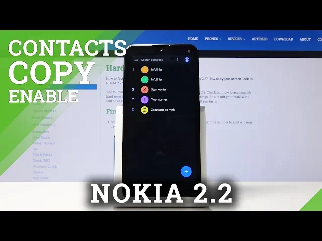 Video thumbnail for How to Copy Contacts on NOKIA 2.2 – Import and Export Contacts to SIM Card