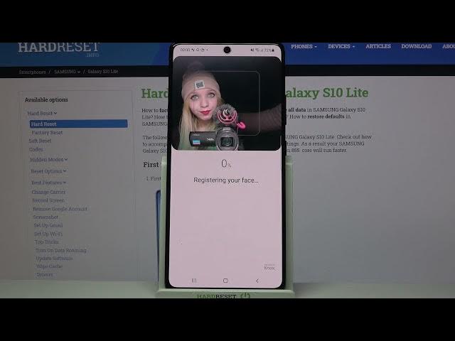 Video thumbnail for How to Set Up Face Unlock on SAMSUNG Galaxy S10 Lite – Use Face Recognition