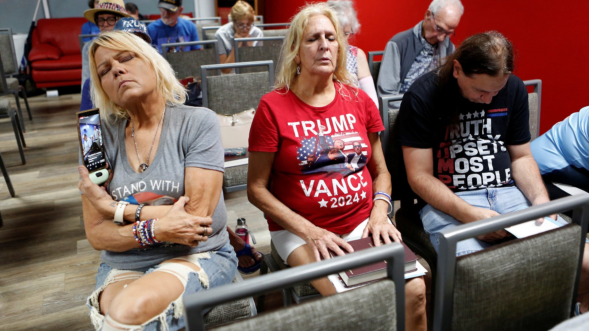 Video thumbnail for Many Christian voters in the US see Trump as ‘chosen’ by God to lead