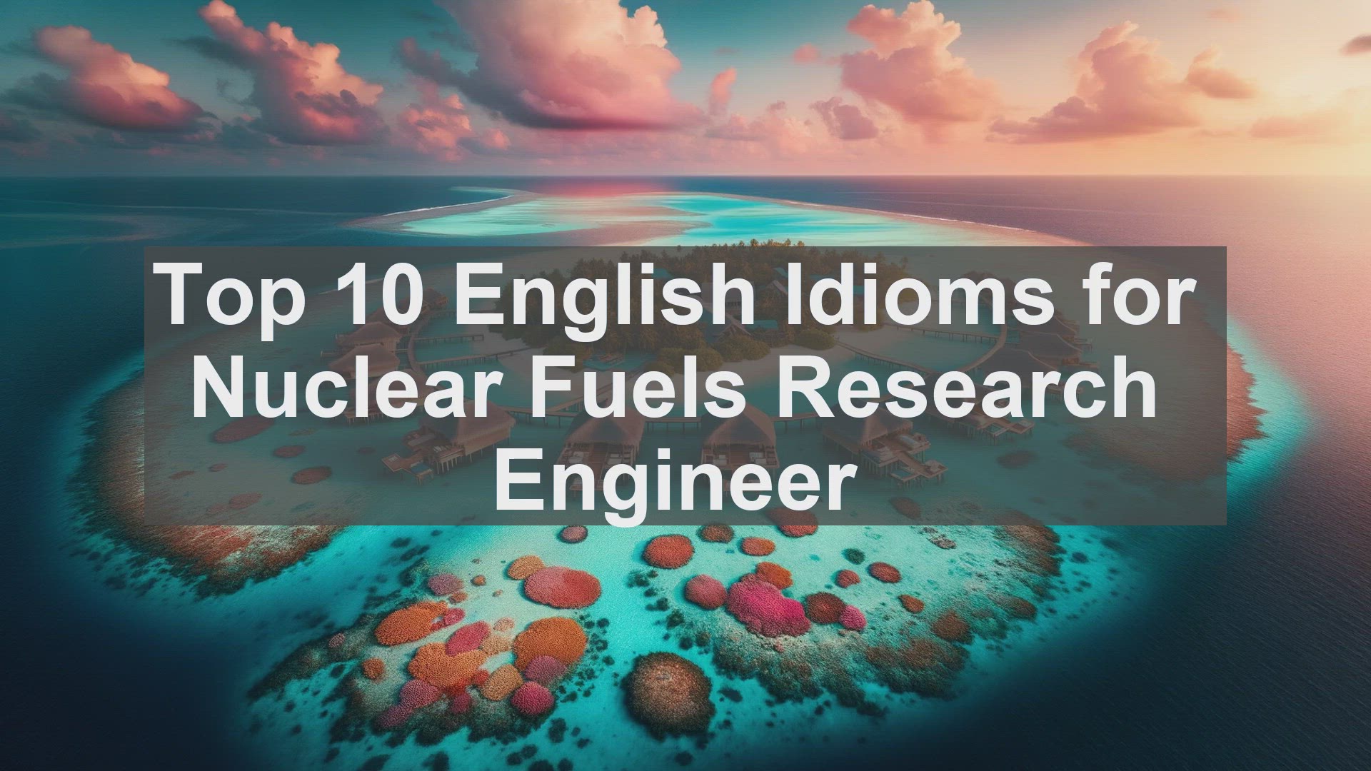 'Video thumbnail for Top 10 English Idioms for Nuclear Fuels Research Engineer'