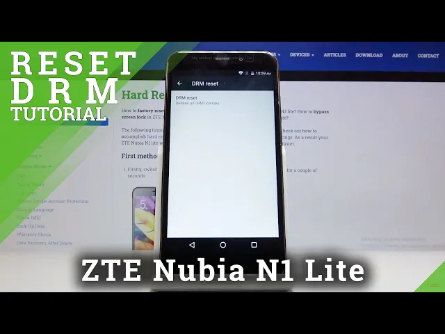 Video thumbnail for How to Reset DRM in ZTE Nubia N1 Lite – Delete Licenses