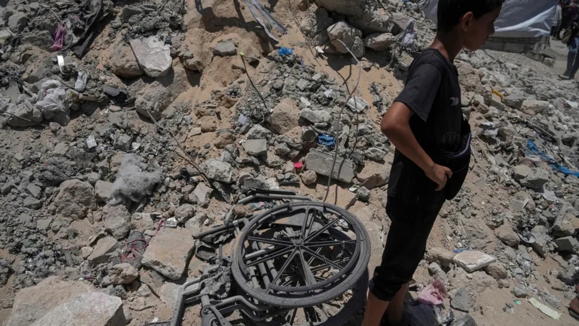 'Video thumbnail for Death and destruction across Gaza: More than 70 people killed since dawn on Thursday'