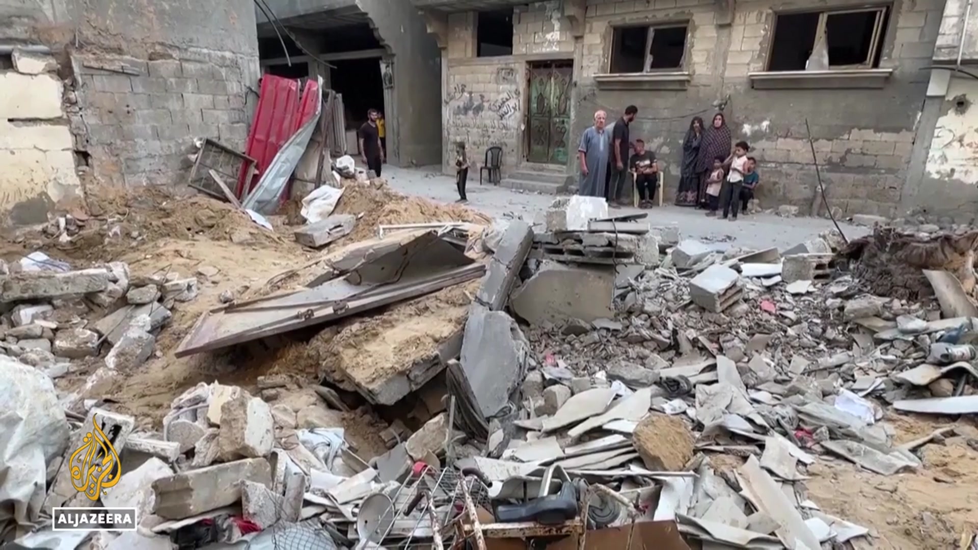 'Video thumbnail for Death and destruction across Gaza: More than 70 people killed since dawn on Thursday'