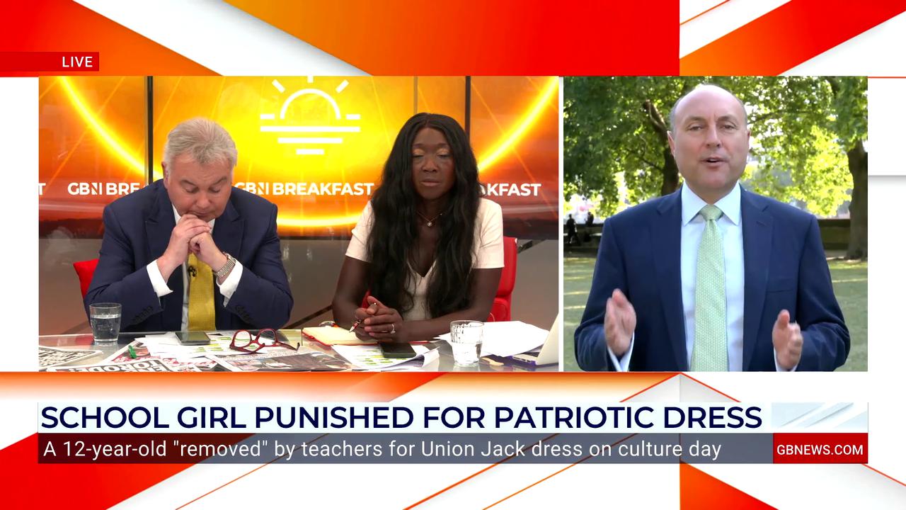 'Video thumbnail for Andrew Griffith scolds UK schools for 'denigrating pride in our country''