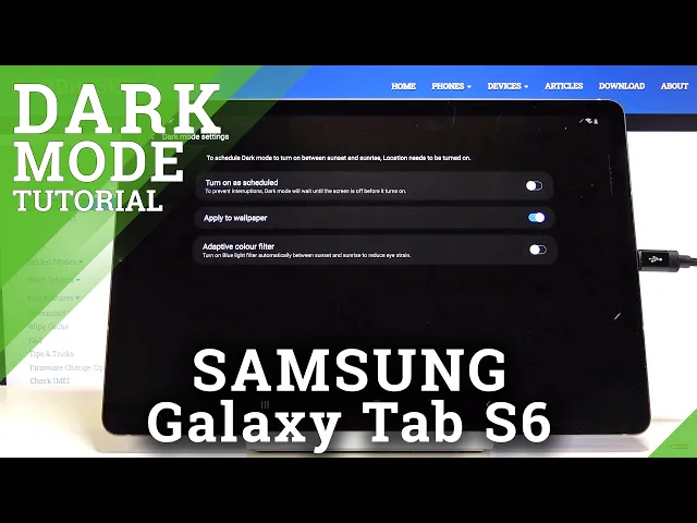 Video thumbnail for How to Activate Dark Mode in SAMSUNG Galaxy Tab S6 – Invert Colors