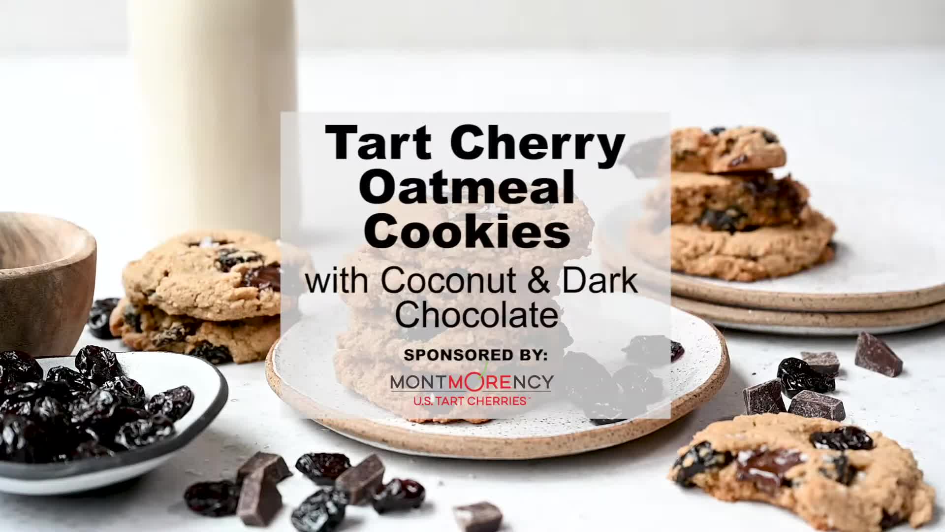 Video thumbnail for Soft & Chewy Tart Cherry Oatmeal Cookies