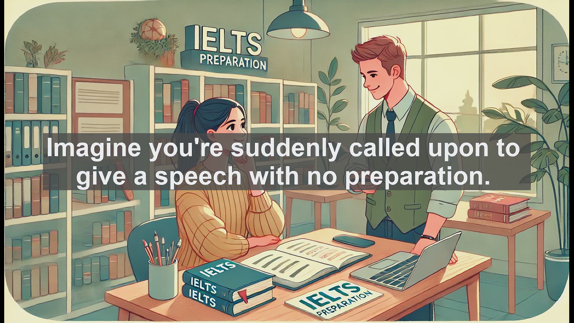 'Video thumbnail for 2000 Must Know IELTS 9.0 Vocabulary - Extemporize: Speaking Without Preparation'