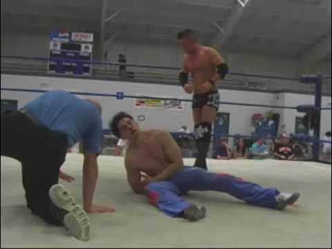 Video thumbnail for Evan Jelic vs G Shock in West Coast Wrestling Connection Action 7/25/09 from Oregon