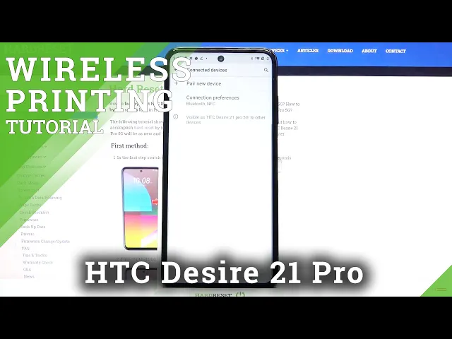 Video thumbnail for HTC Desire 21 Pro - How to Manage Printer Connection
