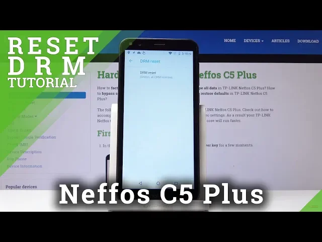 Video thumbnail for How to Erase Licenses in Neffos C5 Plus - Reset DRM