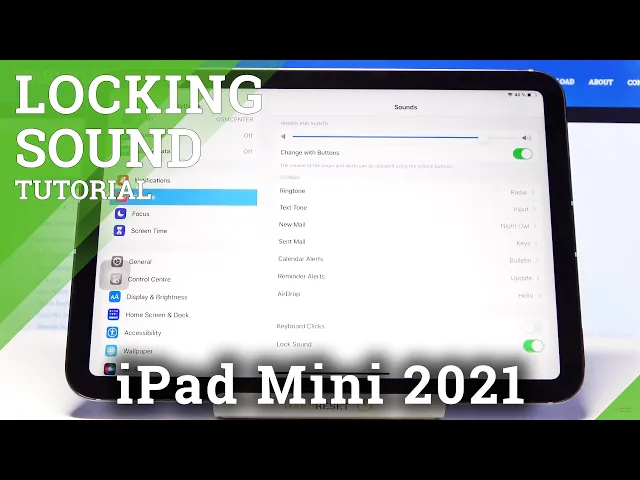 Video thumbnail for How to Change Lock Sounds in iPad Mini 2021 – Sounds Settings
