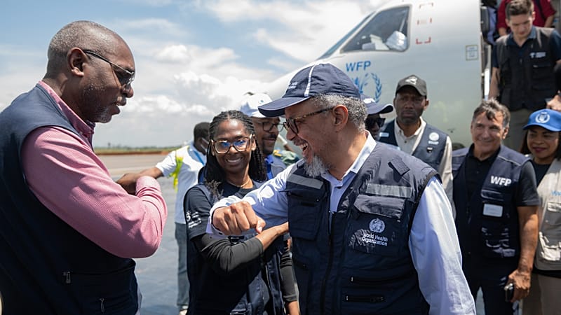 Video thumbnail for WHO chief visits town at the epicentre of Ebola outbreak in DR Congo