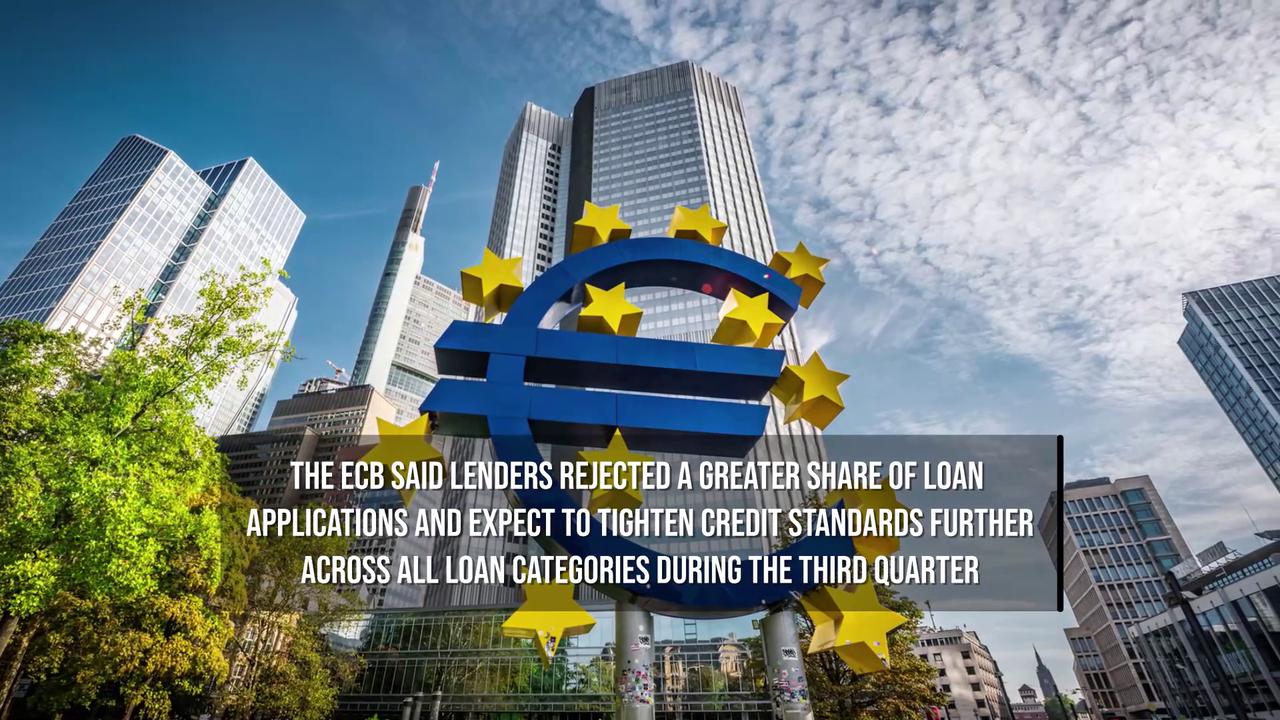 Video thumbnail for Euro Zone Banks Tighten Lending as War Fears Weigh on Economy.