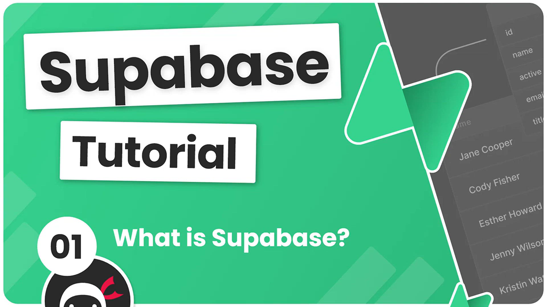 'Video thumbnail for Supabase Tutorial #1 - What is Supabase_'
